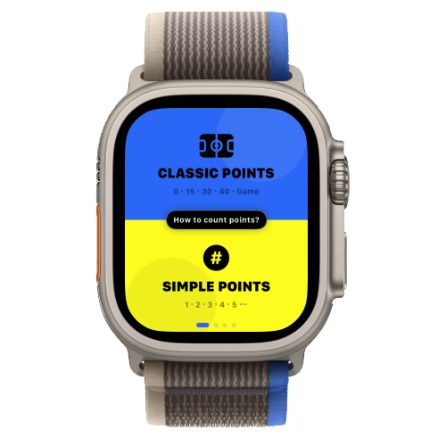 Padel Point 自定义比赛，Apple Watch