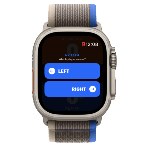 Padel Point 哪些球员发球，Apple Watch